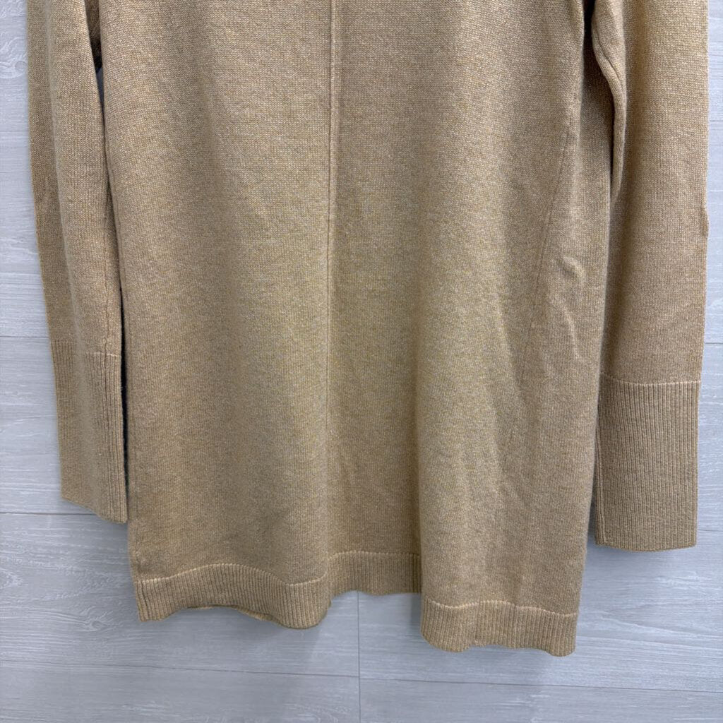 Lilly Pulitzer Gold Knit Open Front Cardigan Sweater Extra Small