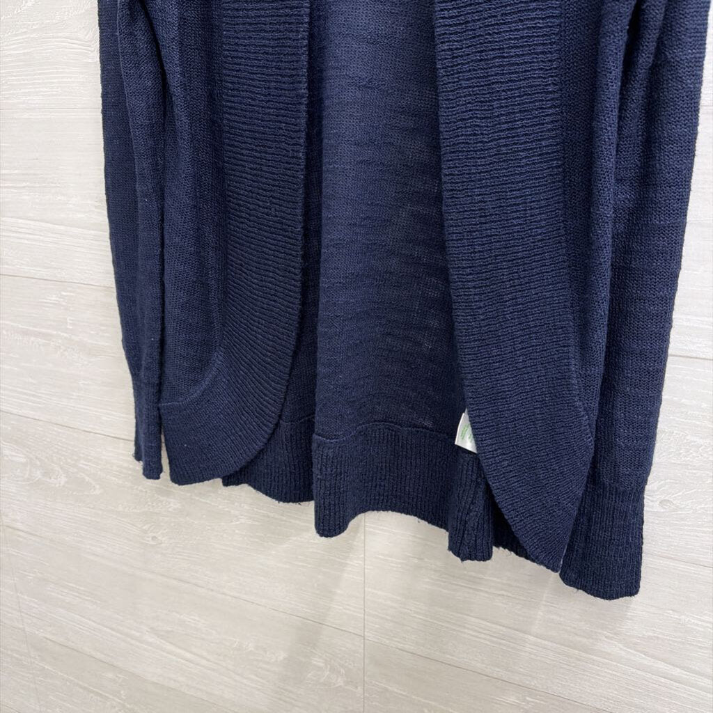 Lilly Pulitzer Navy Knit Open Front Cardigan Sweater Extra Small