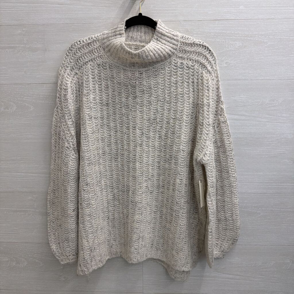 Pilcro Grey Knit Mock Neck Sweater Extra Small