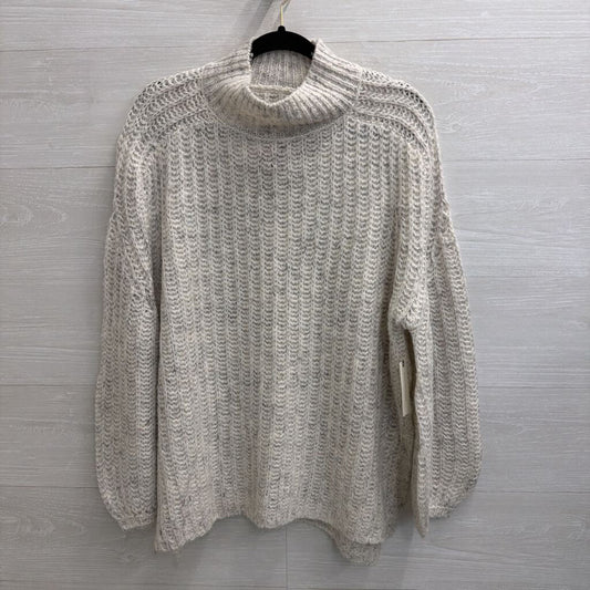 Pilcro Grey Knit Mock Neck Sweater Extra Small