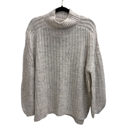 Pilcro Grey Knit Mock Neck Sweater Extra Small
