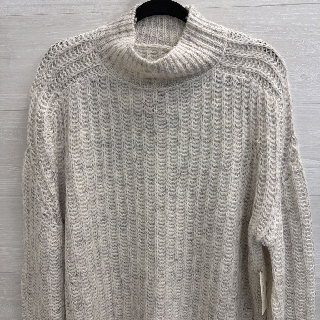 Pilcro Grey Knit Mock Neck Sweater Extra Small