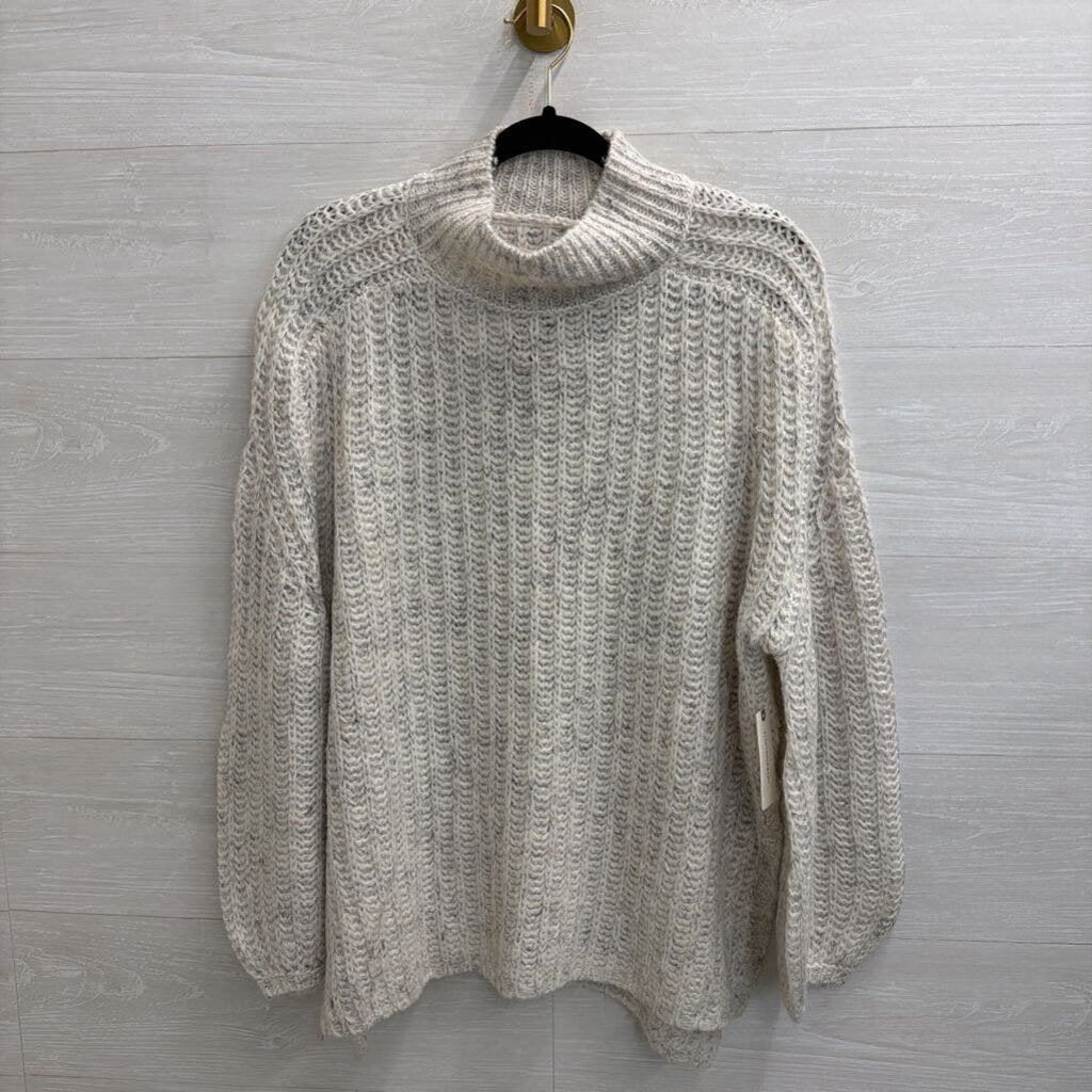 Pilcro Grey Knit Mock Neck Sweater Extra Small