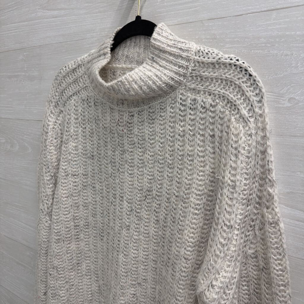 Pilcro Grey Knit Mock Neck Sweater Extra Small