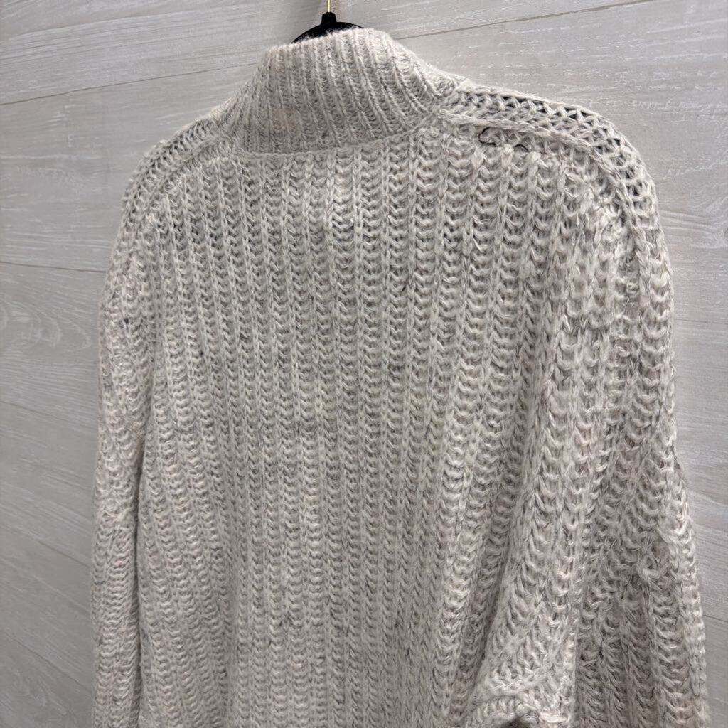 Pilcro Grey Knit Mock Neck Sweater Extra Small