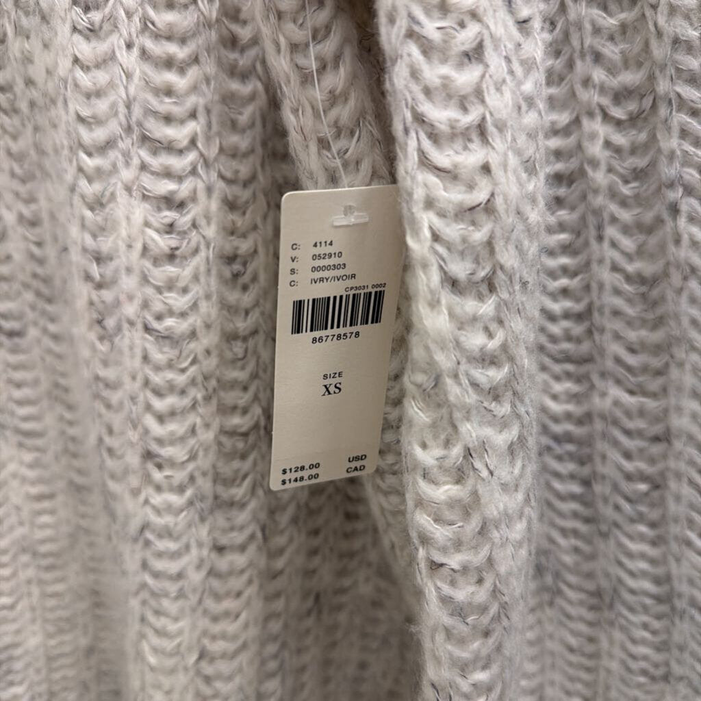 Pilcro Grey Knit Mock Neck Sweater Extra Small