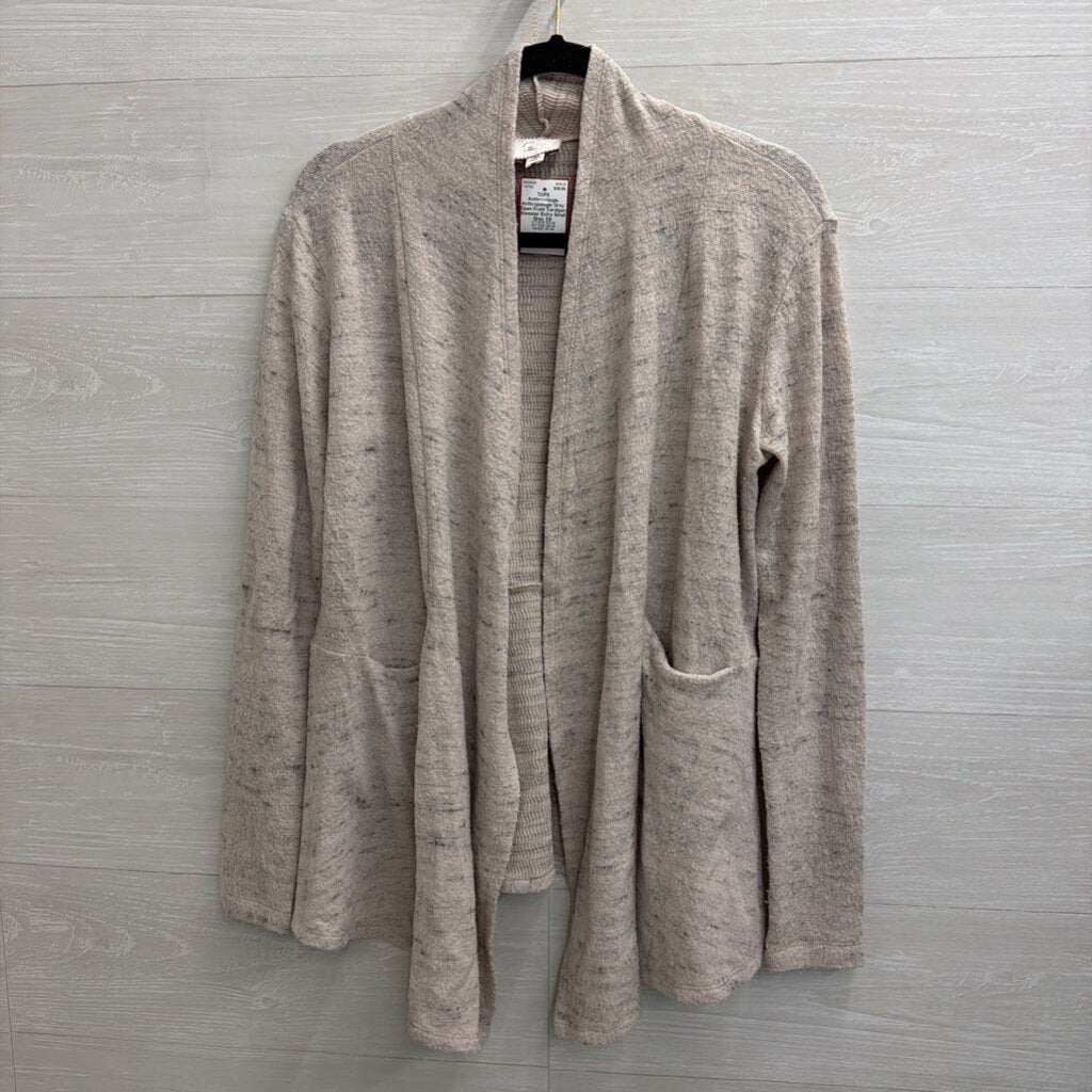 Anthropologie Grey Open Front Cardigan Sweater Extra Small