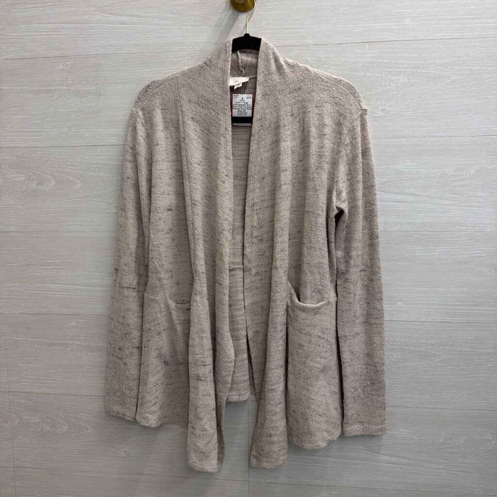 Anthropologie Grey Open Front Cardigan Sweater Extra Small