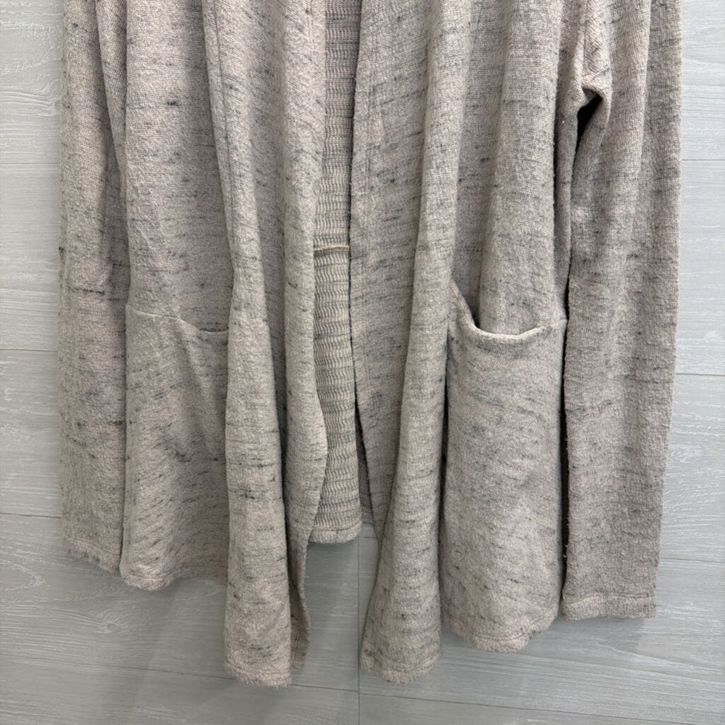 Anthropologie Grey Open Front Cardigan Sweater Extra Small