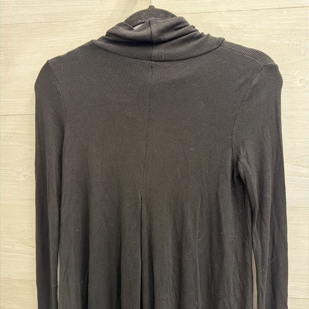 Deletta Black Long Sleeve Turtleneck Top Extra Small