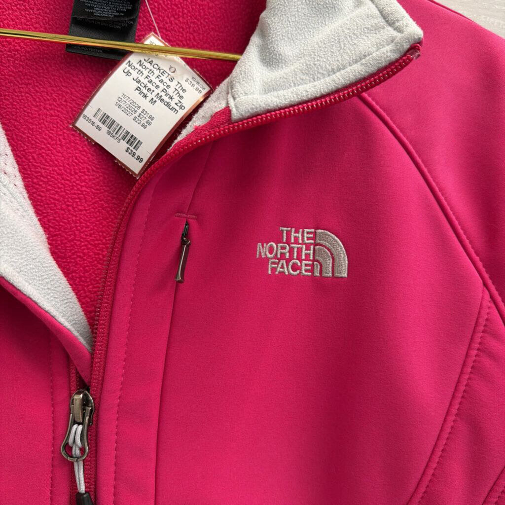 The North Face Pink Zip Up Jacket Medium