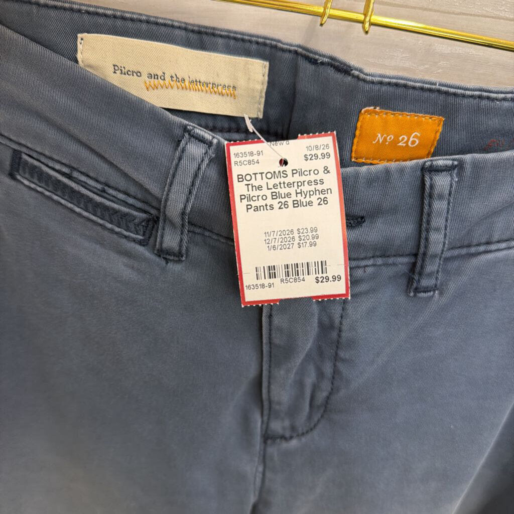Pilcro Blue Hyphen Pants 26