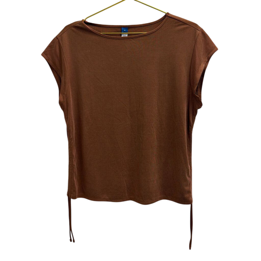 Brown Short Sleeve Top Extra Large