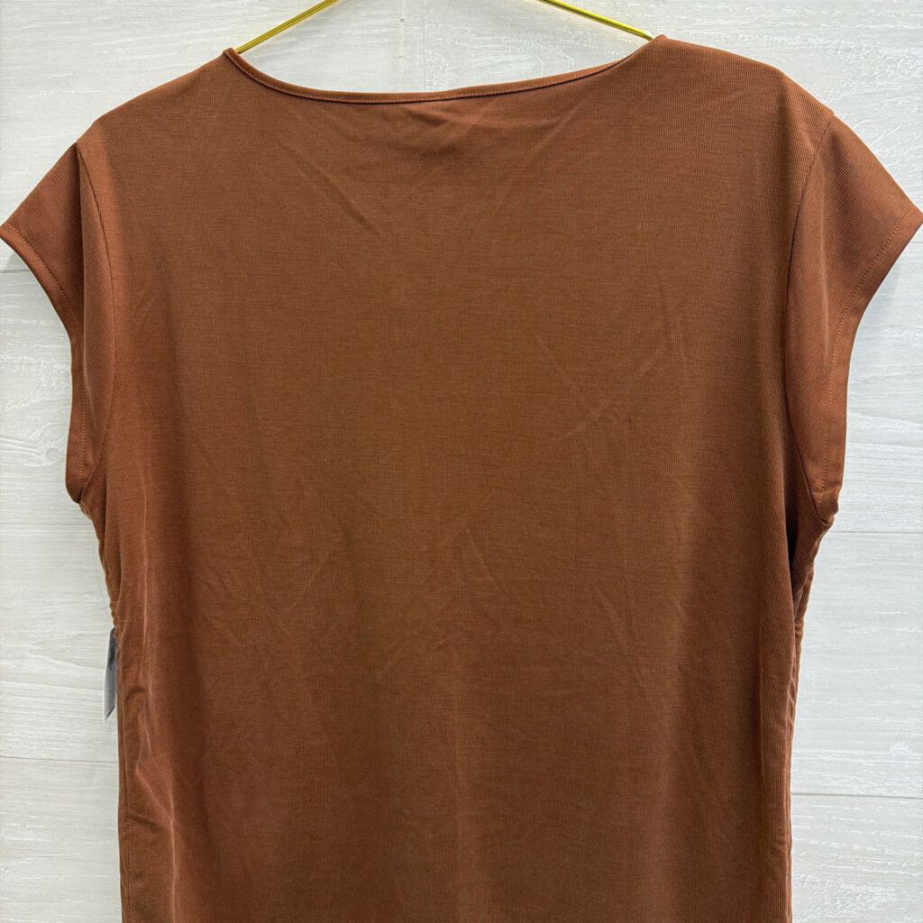 Brown Short Sleeve Top Extra Large