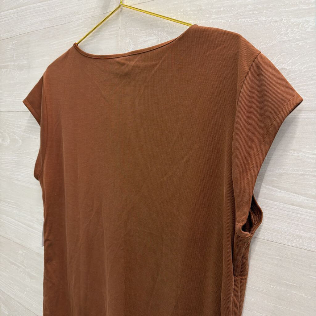 Brown Short Sleeve Top Extra Large