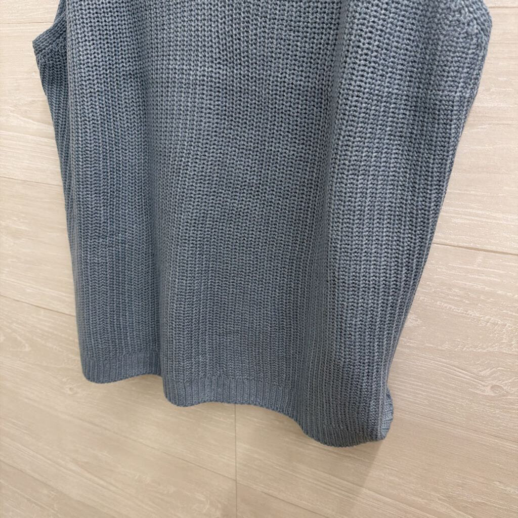 Blue Knit Tank Top Extra Large