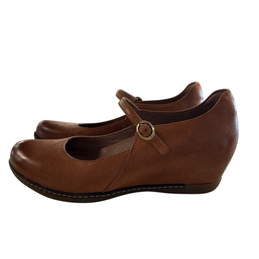 Dansko Brown Leather Loralie Mary Jane Shoes 38