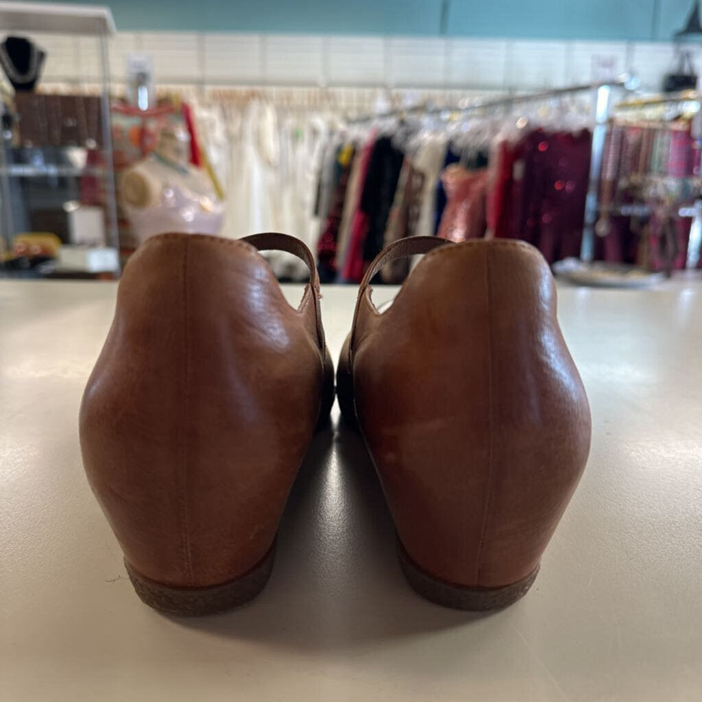 Dansko Brown Leather Loralie Mary Jane Shoes 38