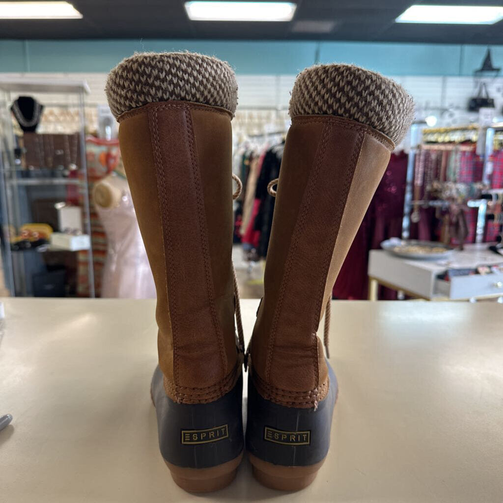ESprit Brown Bristol EP Tall Duck Boots 7