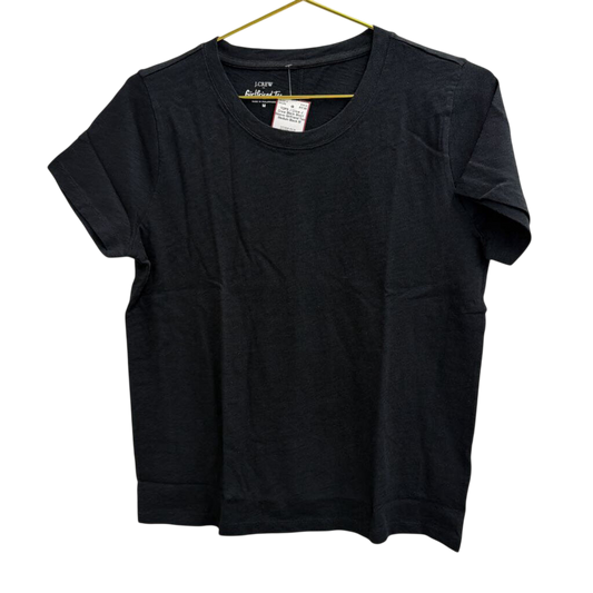 J Crew Black Short Sleeve Girlfriend Tee Medium
