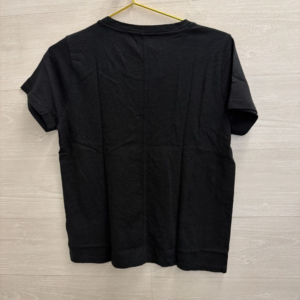 J Crew Black Short Sleeve Girlfriend Tee Medium