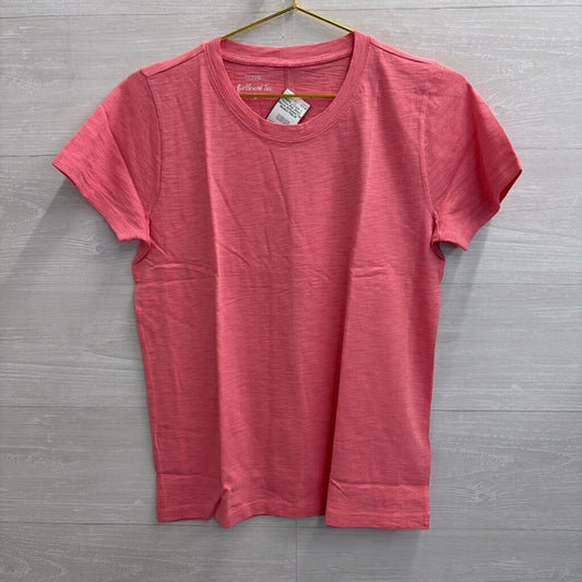 J Crew Pink Short Sleeve Girlfriend Tee Medium