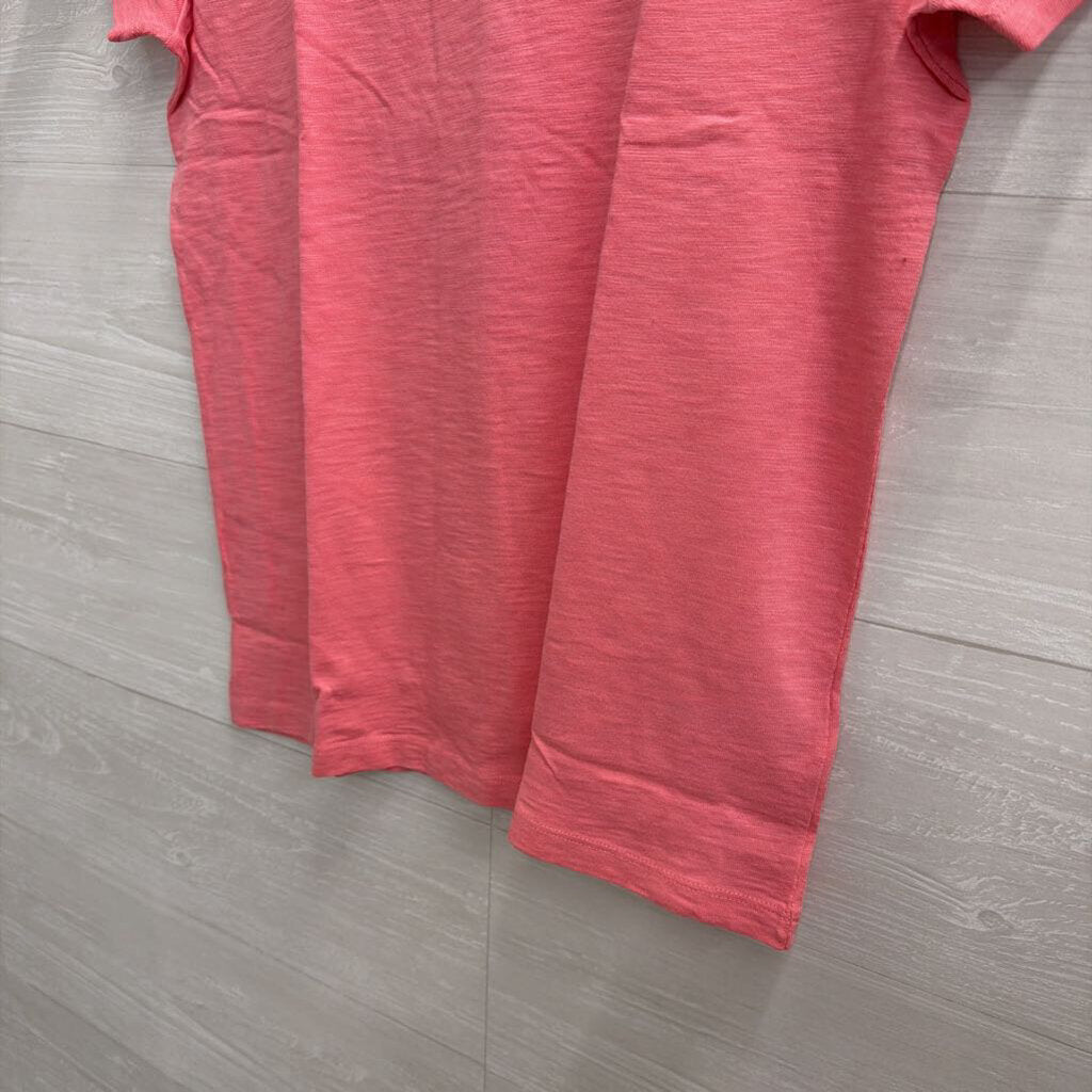 J Crew Pink Short Sleeve Girlfriend Tee Medium
