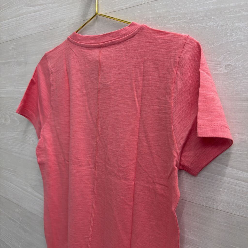 J Crew Pink Short Sleeve Girlfriend Tee Medium
