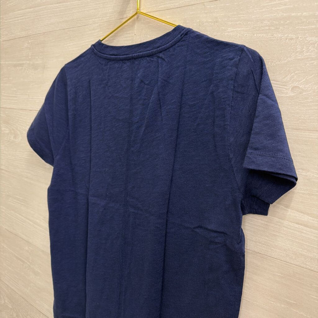 J Crew Navy Short Sleeve Girlfriend Tee Medium