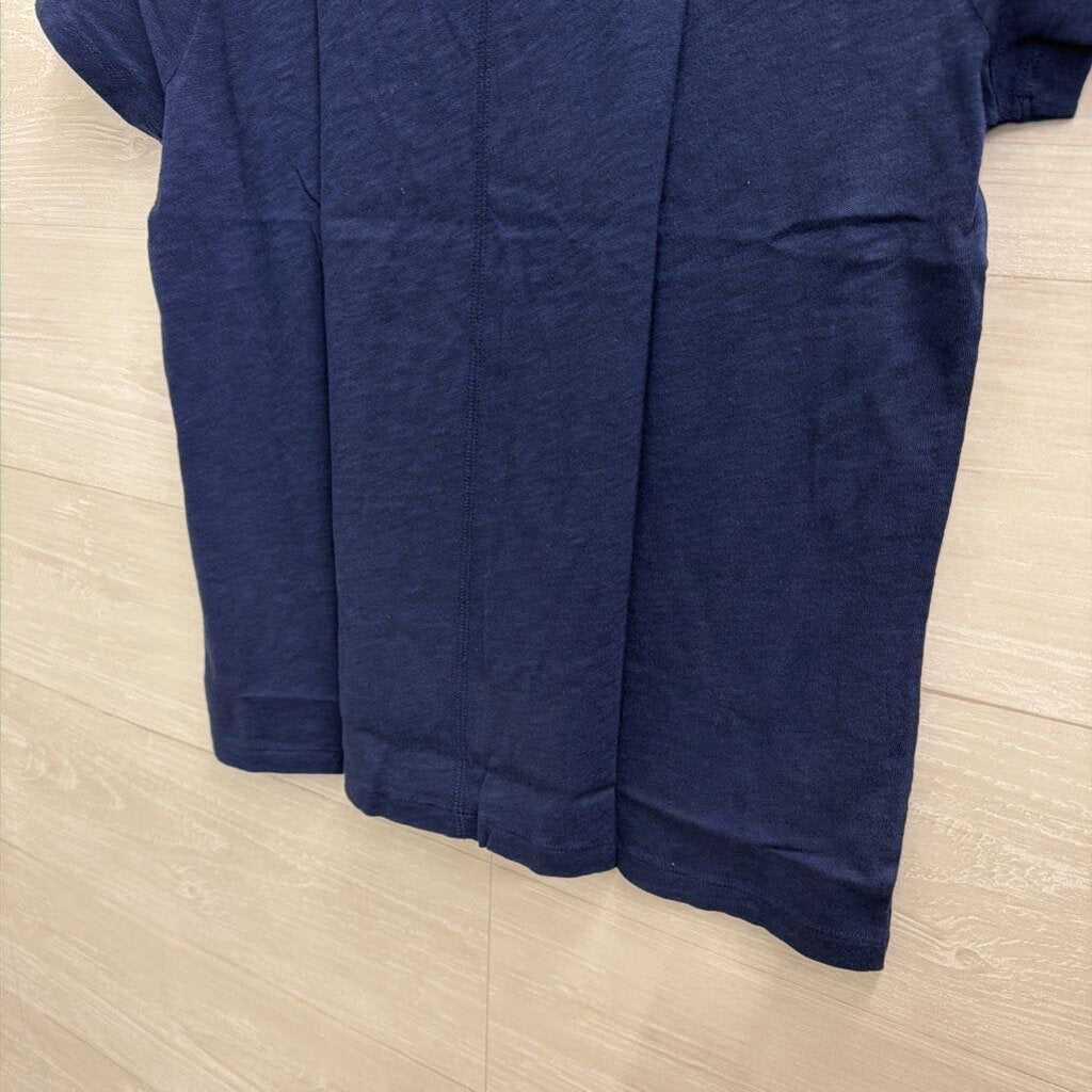 J Crew Navy Short Sleeve Girlfriend Tee Medium