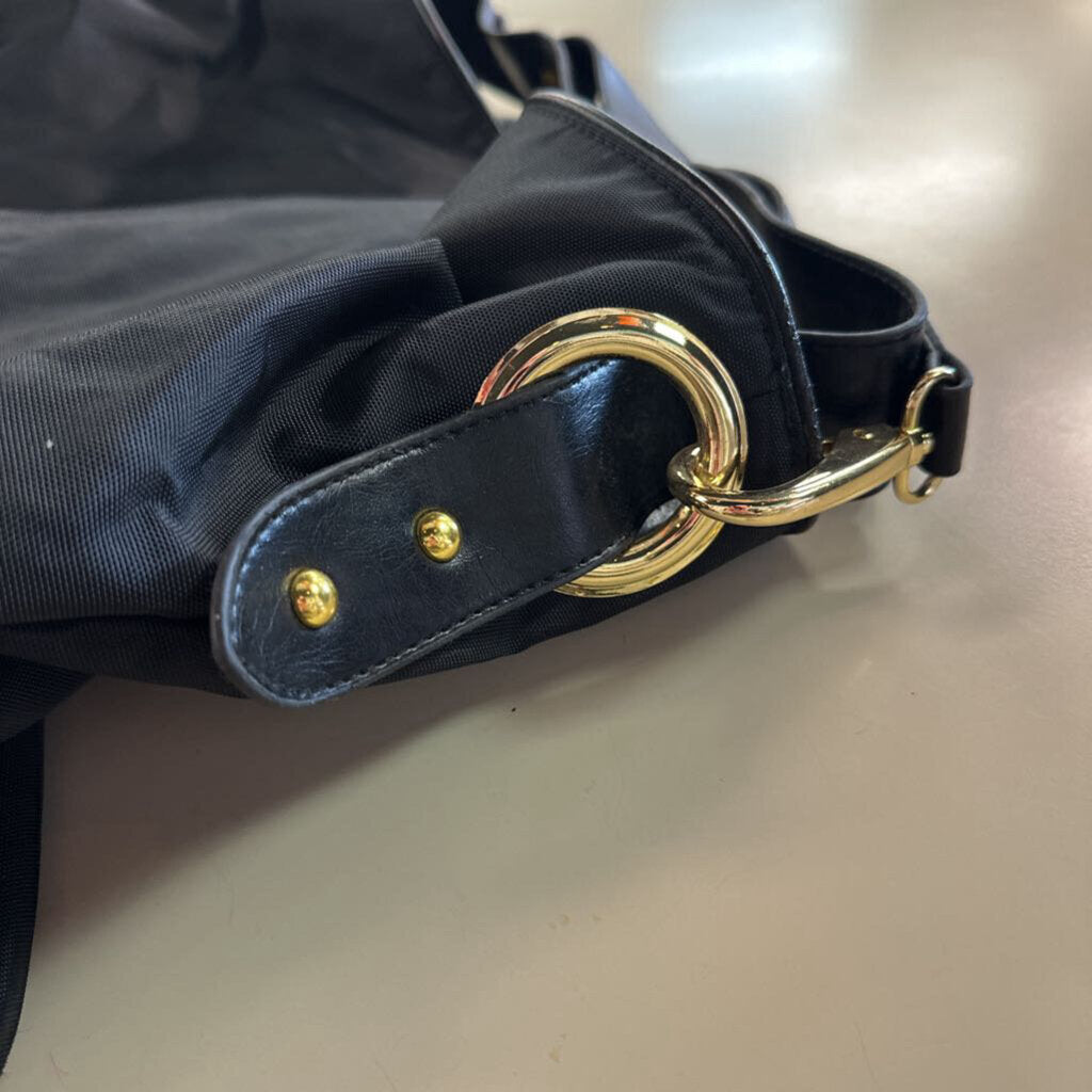 Kenneth Cole Reaction Black Hobo Shoulder Purse