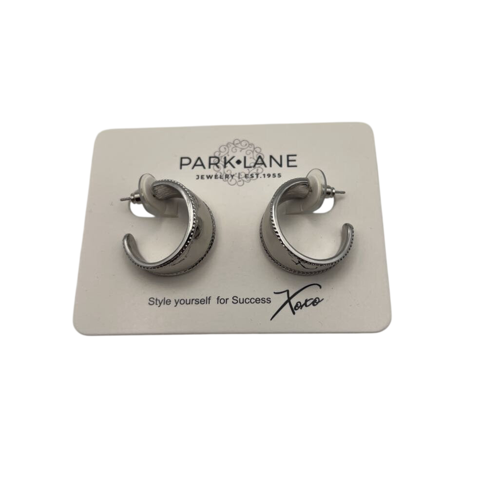 Park Lane Silver Half Hoop Earrings