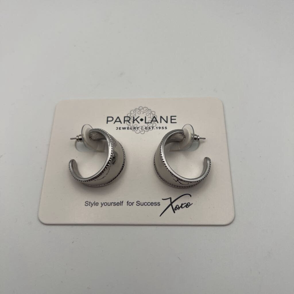 Park Lane Silver Half Hoop Earrings