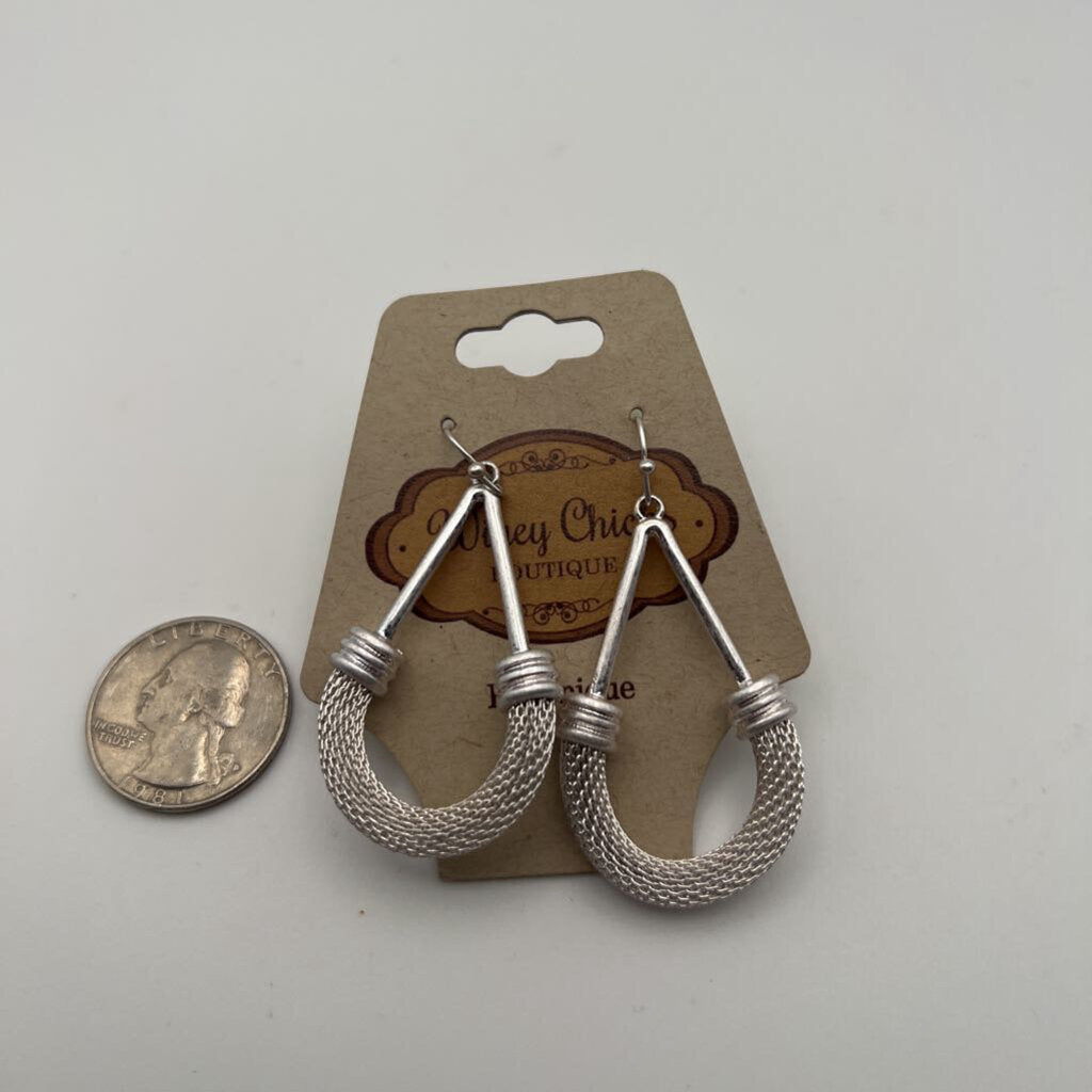 Winey Chicks Silver Drop Earrings