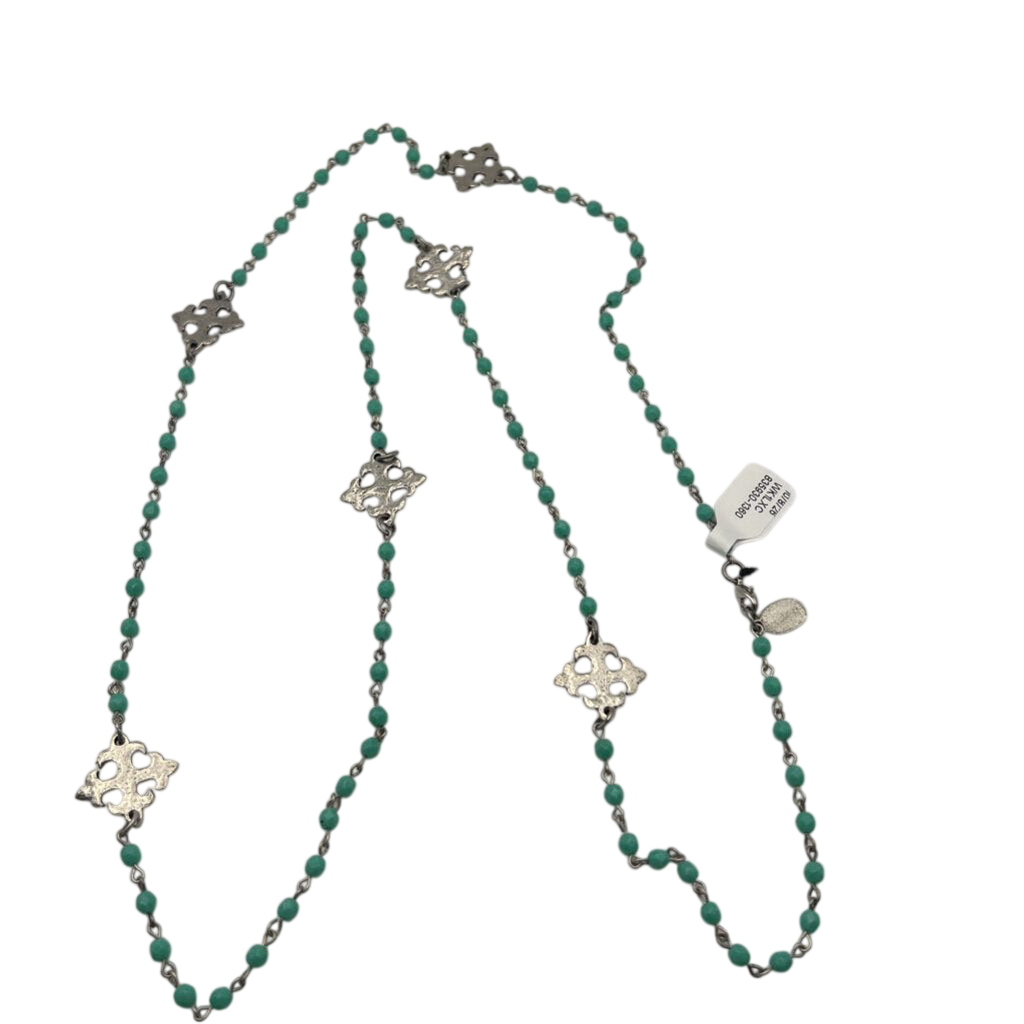 Silver/ Turquoise Long Necklace