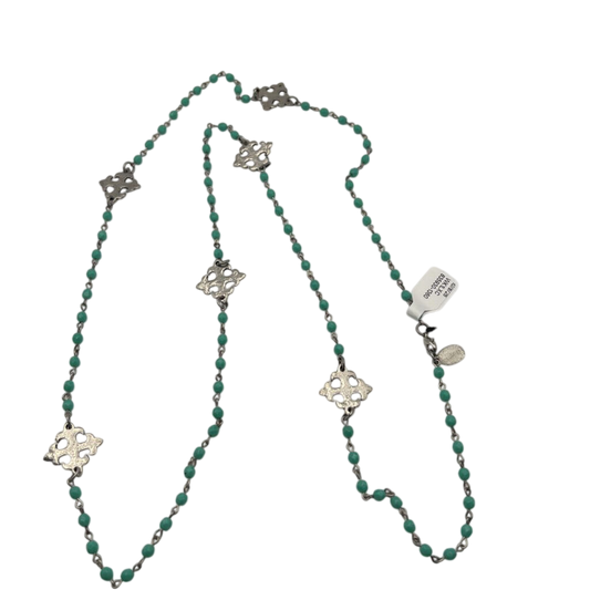 Silver/ Turquoise Long Necklace