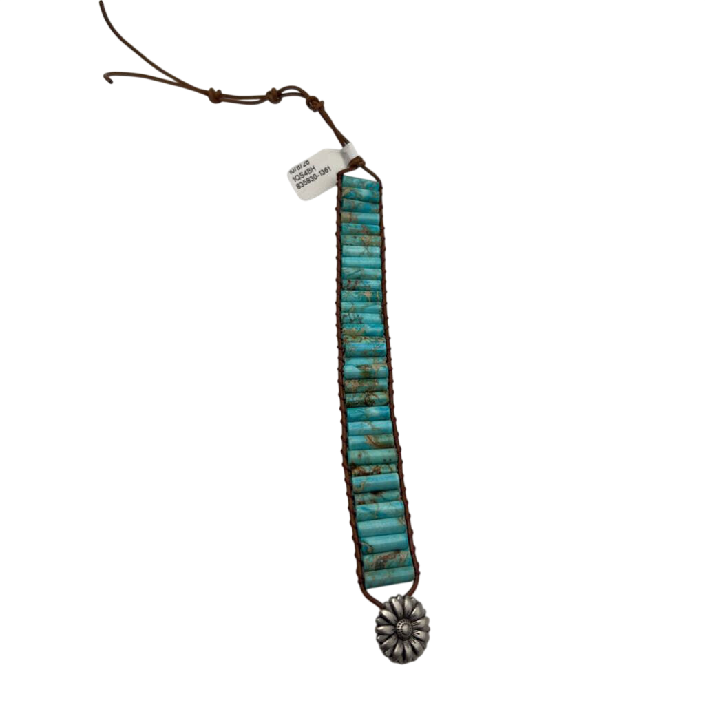Turquoise/ Brown Wrap Bracelet