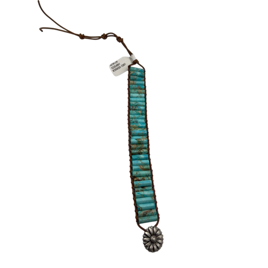 Turquoise/ Brown Wrap Bracelet