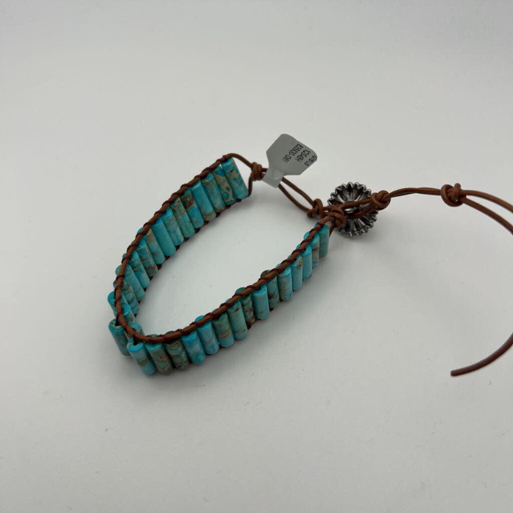 Turquoise/ Brown Wrap Bracelet