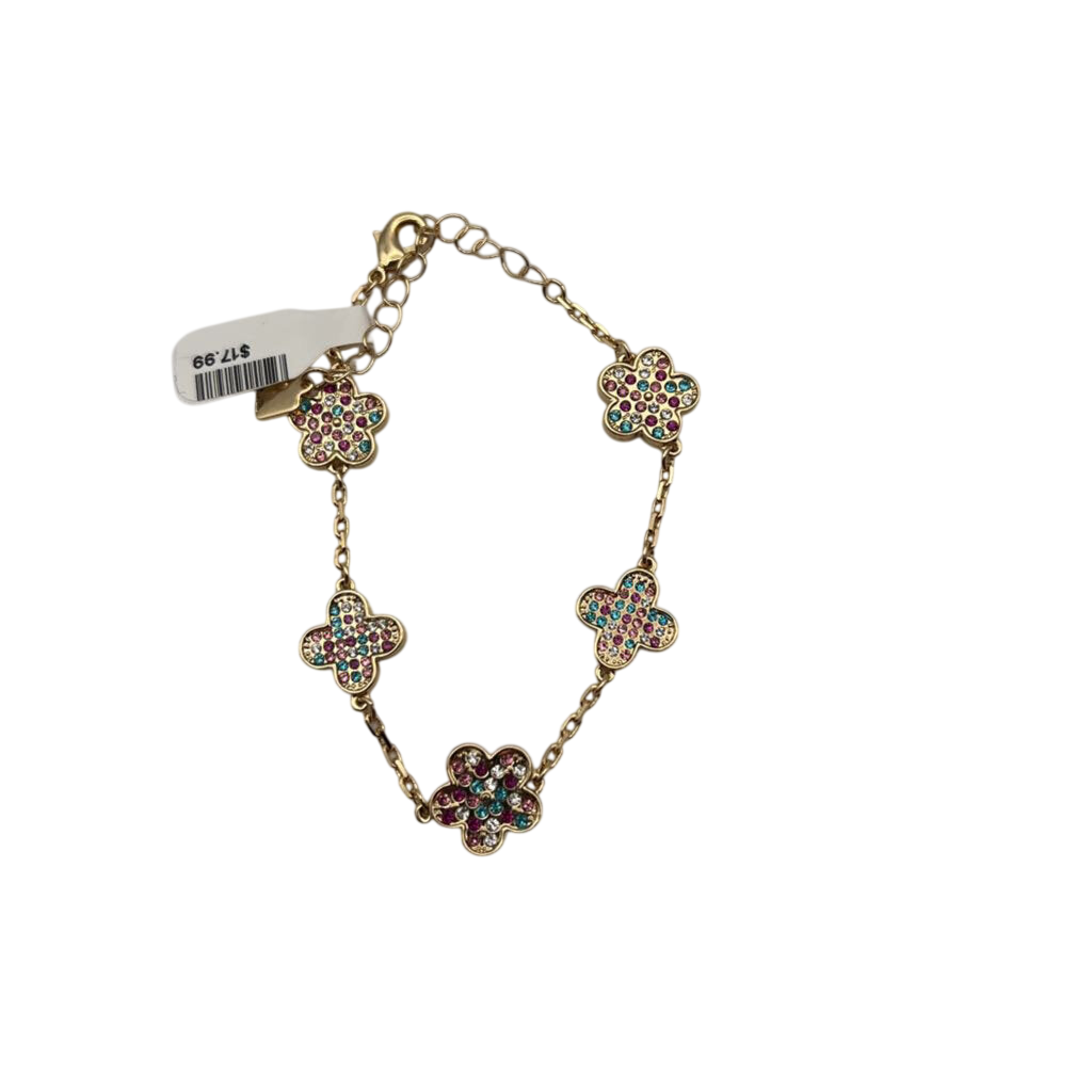 Park Lane Gold/ Multi Sparkle Stone Bracelet