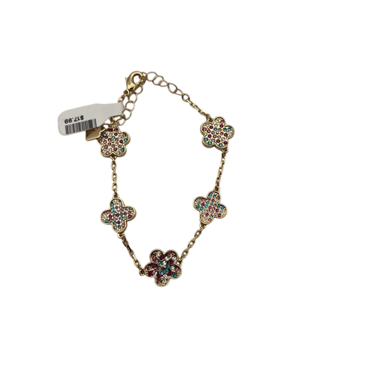 Park Lane Gold/ Multi Sparkle Stone Bracelet