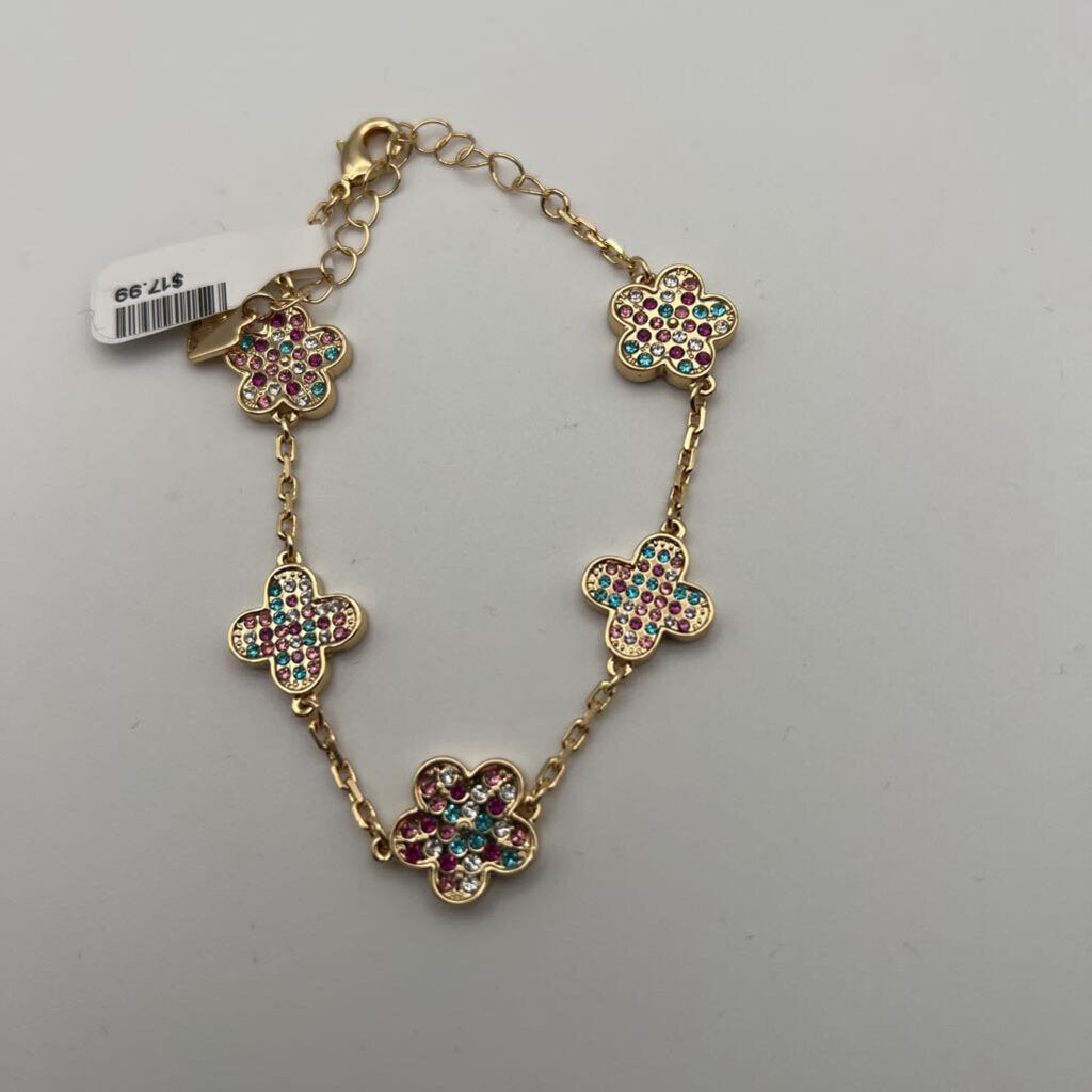 Park Lane Gold/ Multi Sparkle Stone Bracelet