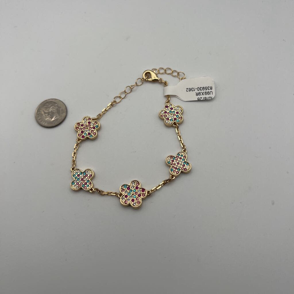 Park Lane Gold/ Multi Sparkle Stone Bracelet
