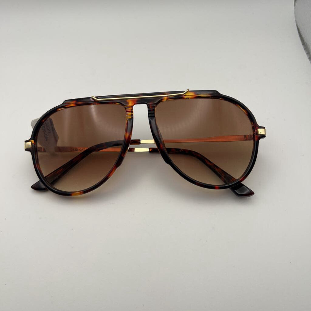 Brown/ Gold Aviator Sungalsses