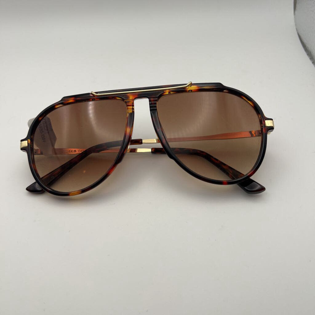 Brown/ Gold Aviator Sungalsses