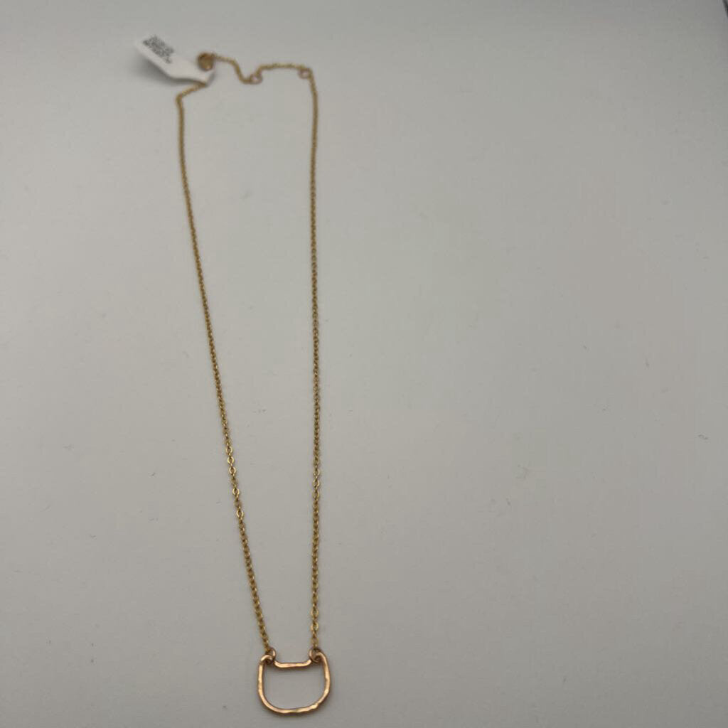 Gold Dainty Cat Outline Necklace