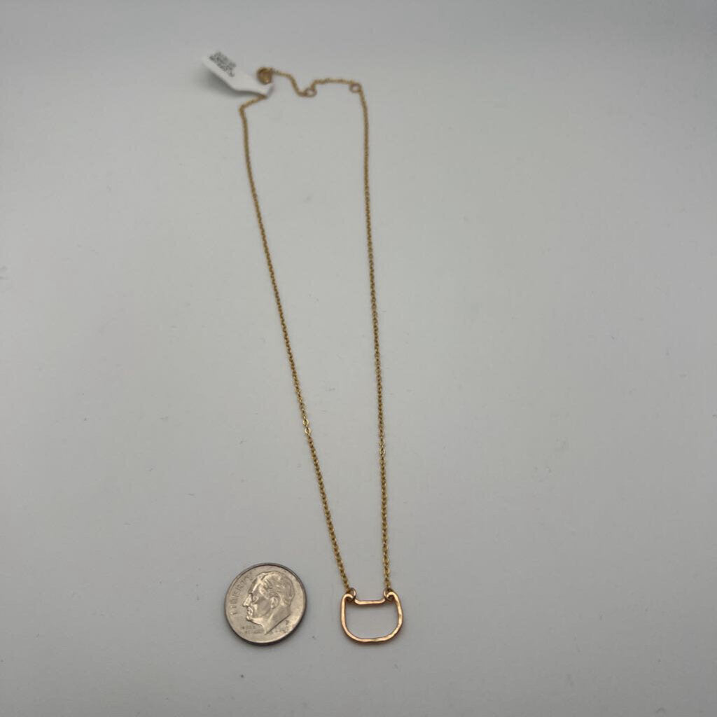 Gold Dainty Cat Outline Necklace