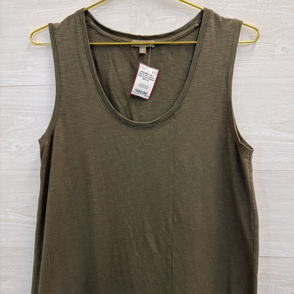 Lilla P Olive Green Tank Dress Medium