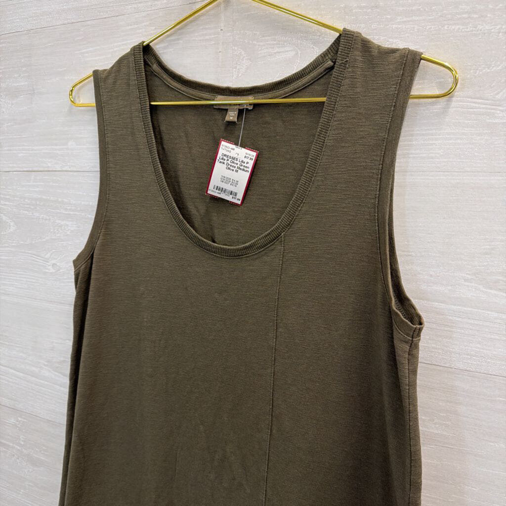 Lilla P Olive Green Tank Dress Medium