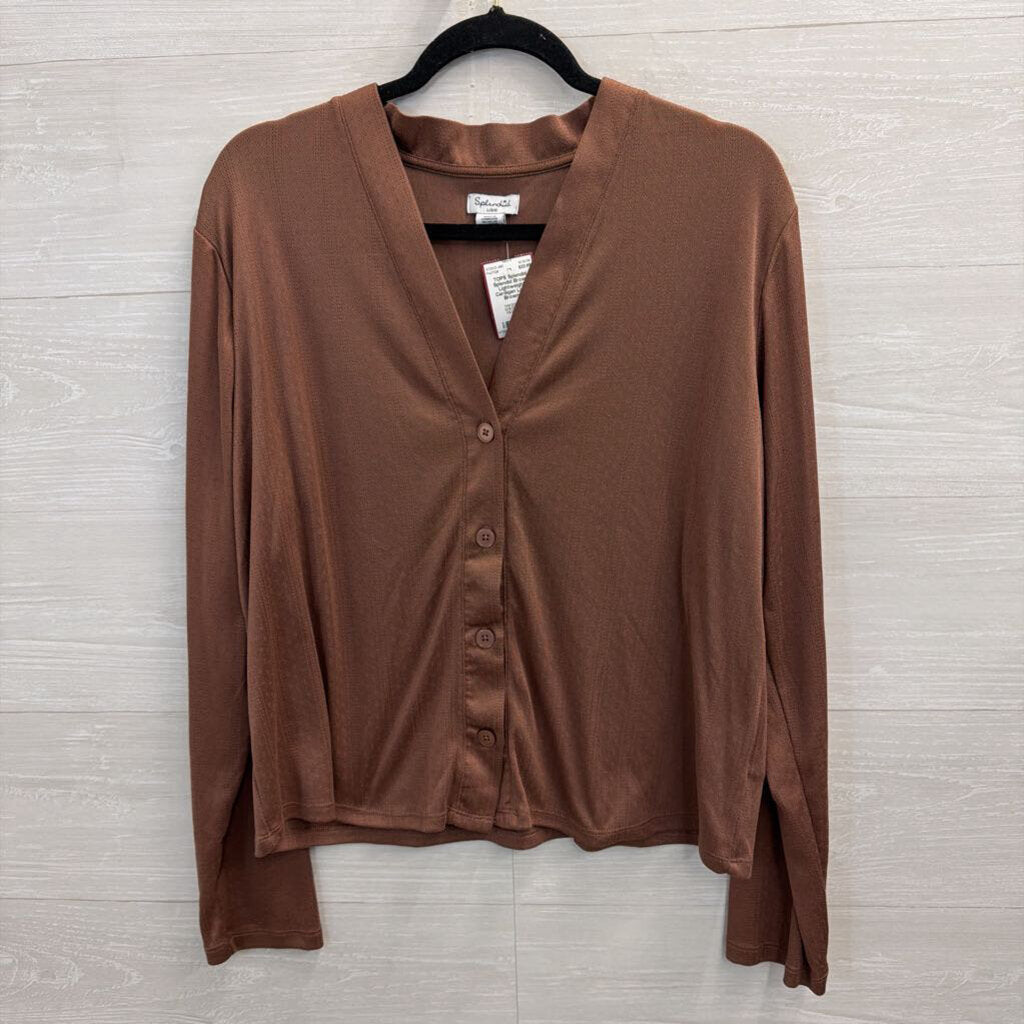 Splendid Brown Lightweight Cardigan Large